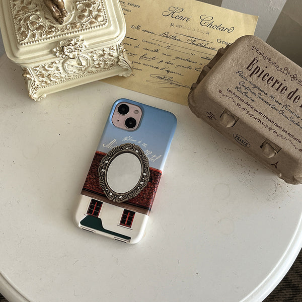 [Mademoment] Vintage Mid Brown Hotel Design Phone Case