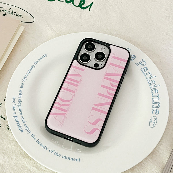 [Mademoment] Happiness Archive Design Bumper Phone Case