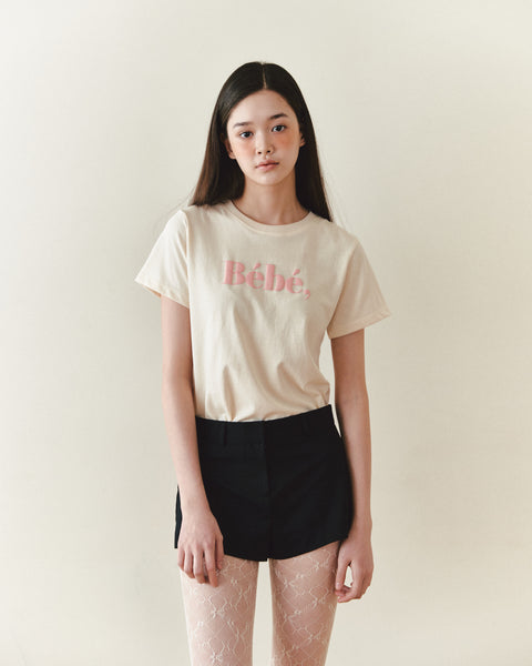 [NOIRNINE] Bébé Embo T-shirts (BEIGE)