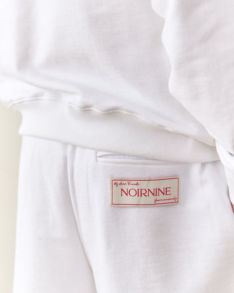 [NOIRNINE] UNISEX NN Sweatpants (WHITE)