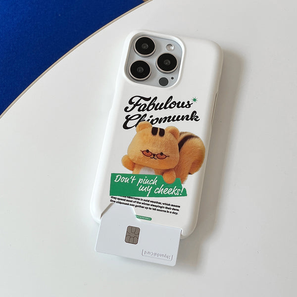 [THENINEMALL] Fabulous Chipmunk Hard Phone Case (2 types)