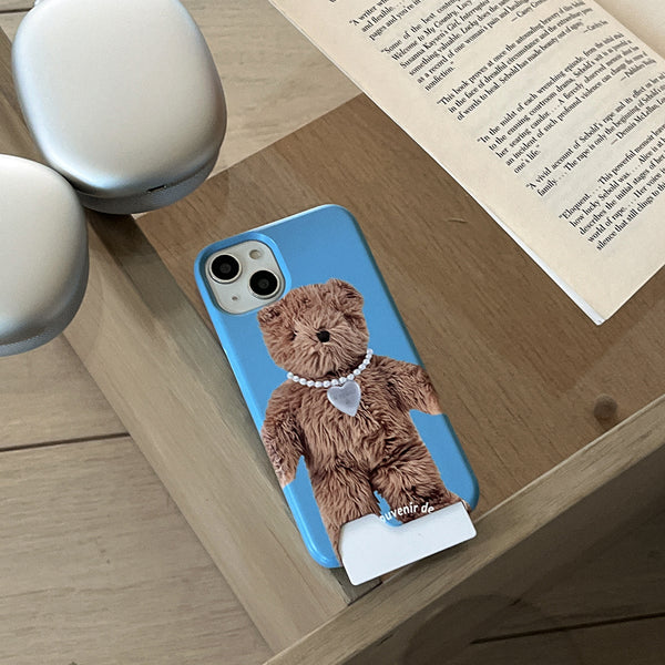[Mademoment] Teddy Souvenir Pendant Design Phone Case