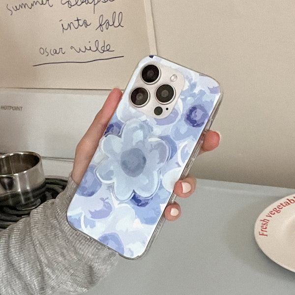 [Mademoment] Flower Watercolor Design Clear Phone Case (3 Types)