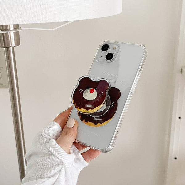 [THENINEMALL] Gummy Donut Shop Clear Phone Case (3 types)