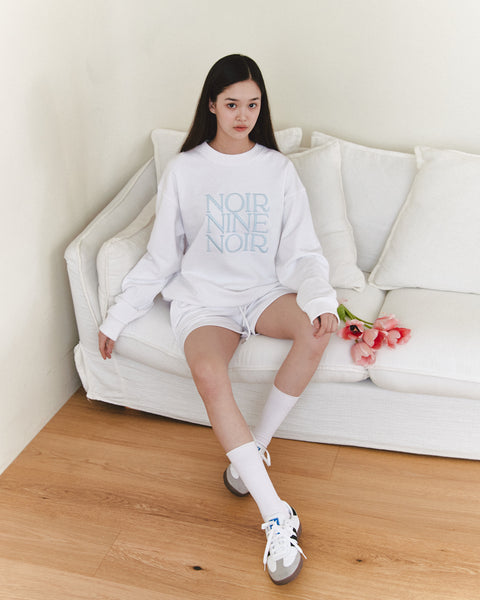 [NOIRNINE] UNISEX Noir Sweatshirt (WHITE)