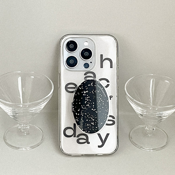 [Mademoment] Each Of Day Design Clear Phone Case (3 Types)