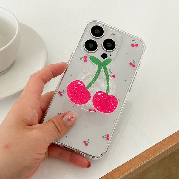 [Mademoment] Mini Fruit Pattern Design Clear Phone Case (3 Types)