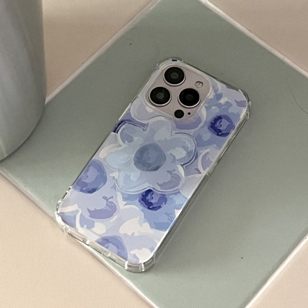 [Mademoment] Flower Watercolor Design Clear Phone Case (3 Types)