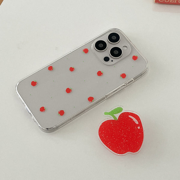 [Mademoment] Mini Fruit Pattern Design Clear Phone Case (3 Types)