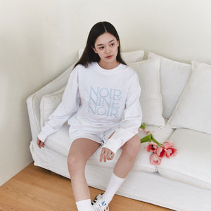 [NOIRNINE] UNISEX Noir Sweatshirt (WHITE)