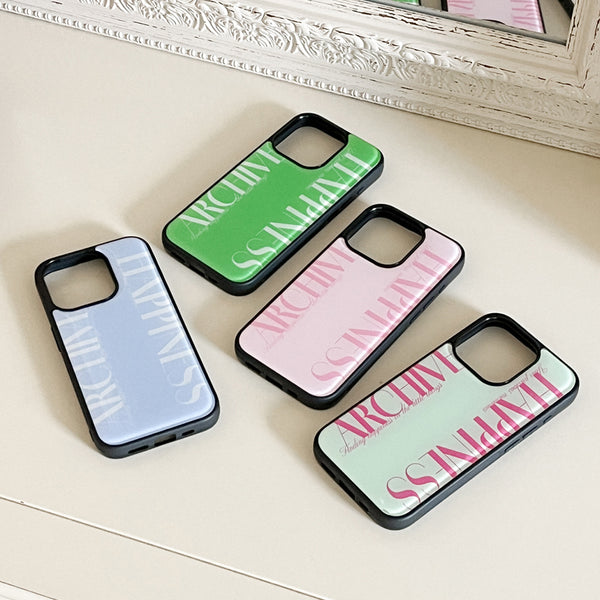 [Mademoment] Happiness Archive Design Bumper Phone Case