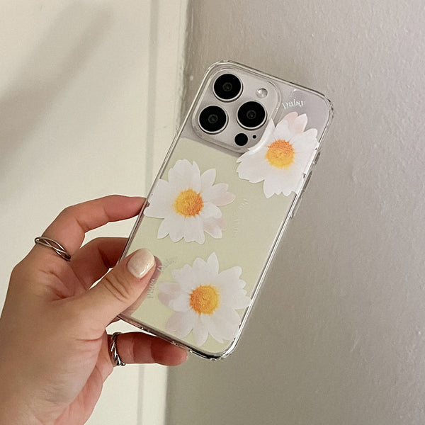 [Mademoment] Pure Daisy Design Glossy Mirror Phone