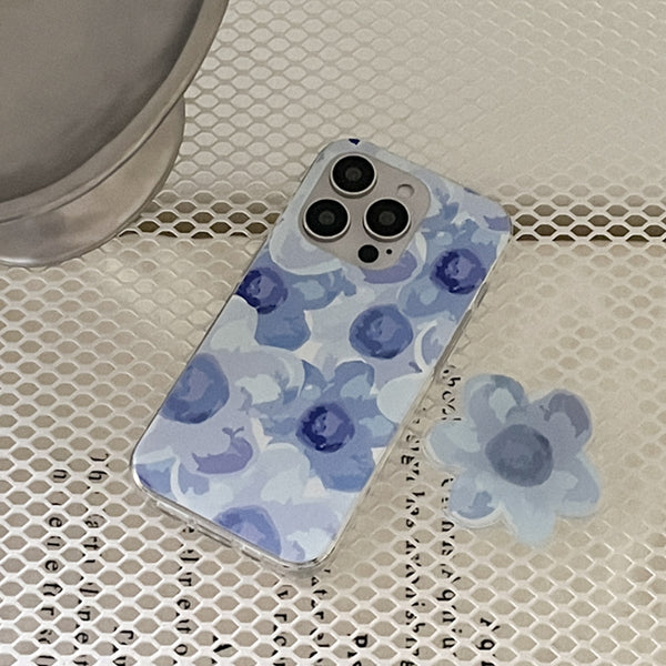 [Mademoment] Flower Watercolor Design Clear Phone Case (3 Types)