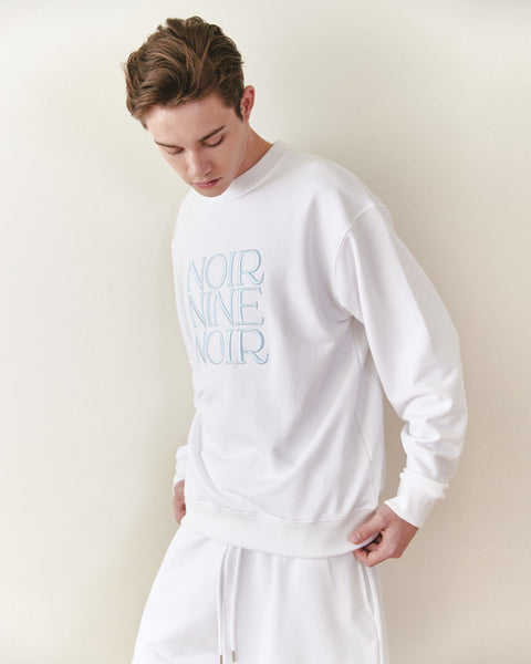 [NOIRNINE] UNISEX NN Sweatpants (WHITE)