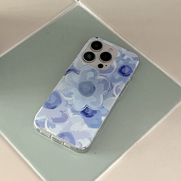 [Mademoment] Flower Watercolor Design Clear Phone Case (3 Types)