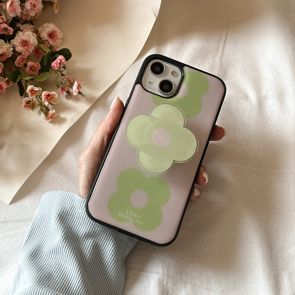 [Mademoment] Flower Drops Gradation Design Bumper Phone Case