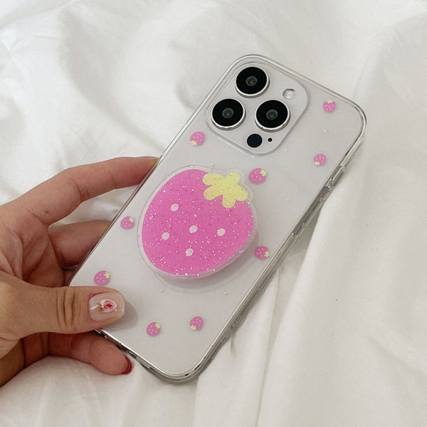 [Mademoment] Mini Fruit Pattern Design Clear Phone Case (3 Types)