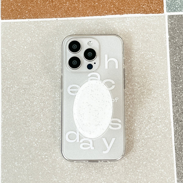 [Mademoment] Each Of Day Design Clear Phone Case (3 Types)