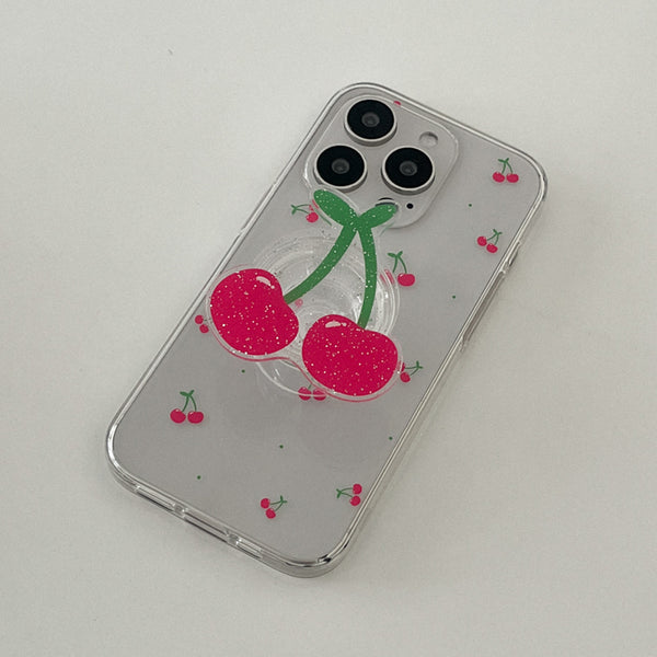 [Mademoment] Mini Fruit Pattern Design Clear Phone Case (3 Types)