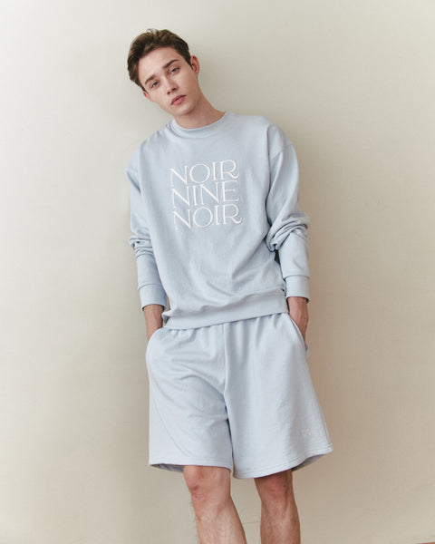 [NOIRNINE] UNISEX NN Sweatpants (SKY BLUE)