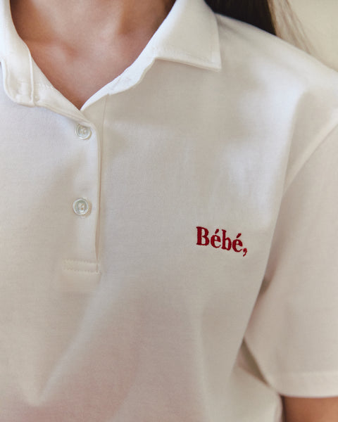 [NOIRNINE] Bébé Pique T-shirts (WHITE)