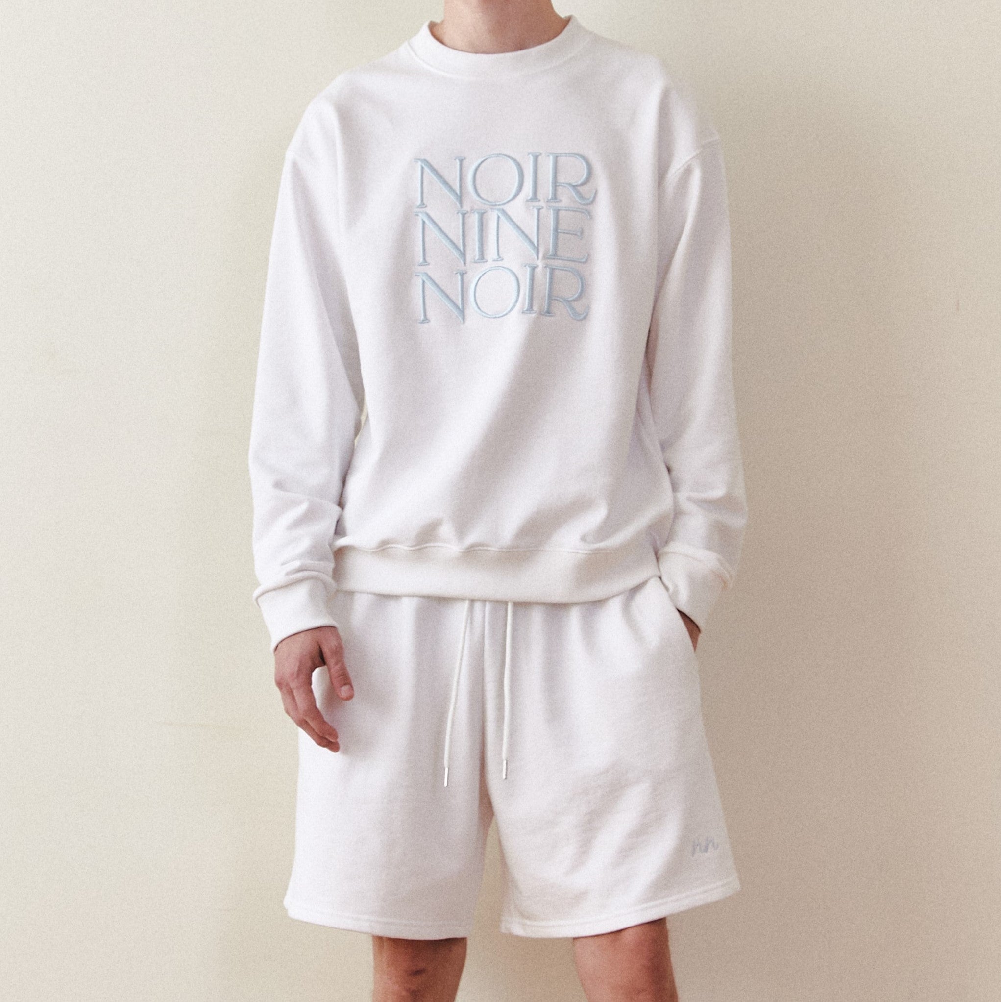 [NOIRNINE] UNISEX NN Sweatpants (WHITE)