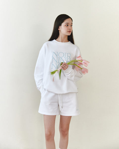 [NOIRNINE] UNISEX Noir Sweatshirt (WHITE)