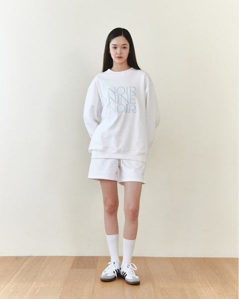 [NOIRNINE] UNISEX Noir Sweatshirt (WHITE)