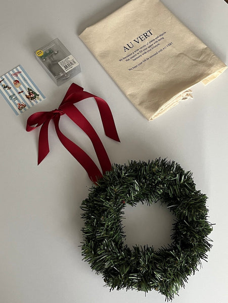 [AU VERT] Christmas Mini Wreath Set 30cm