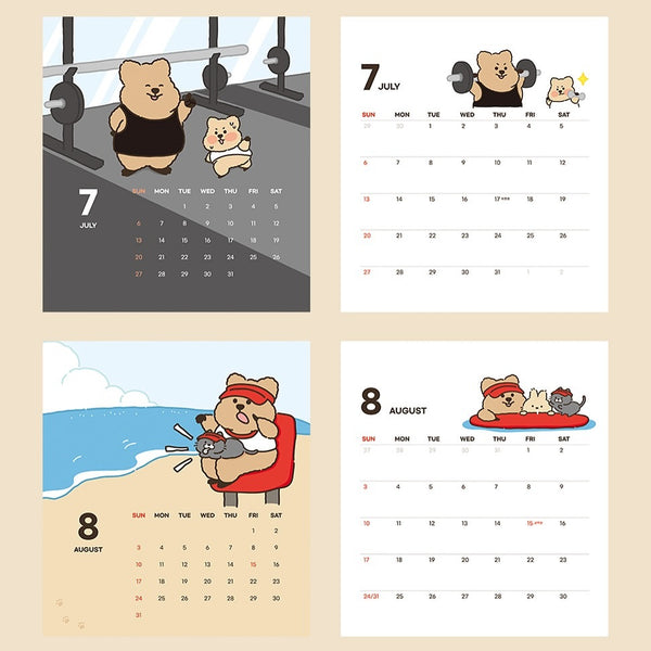 [YOUNG FOREST] 2025 Desk Calendar