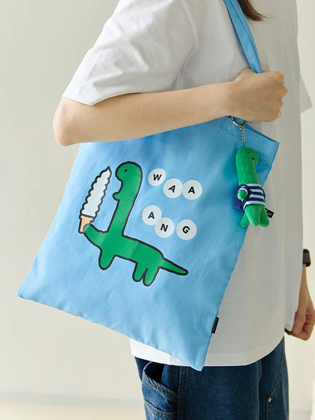 [JOGUMAN STORE] Brachio Runaway Eco Bag (Blue)