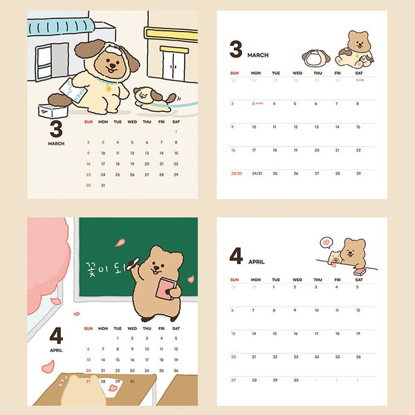 [YOUNG FOREST] 2025 Desk Calendar