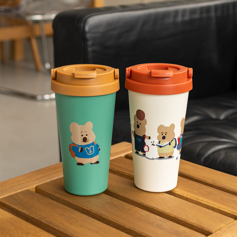 [Dinotaeng] Quokka in School Tumbler (2colours)