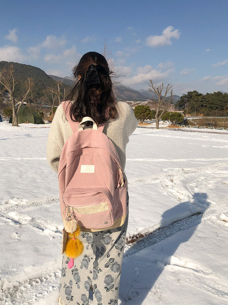 [ovuni] BON VOYAGE BACKPACK - MAUVE PINK