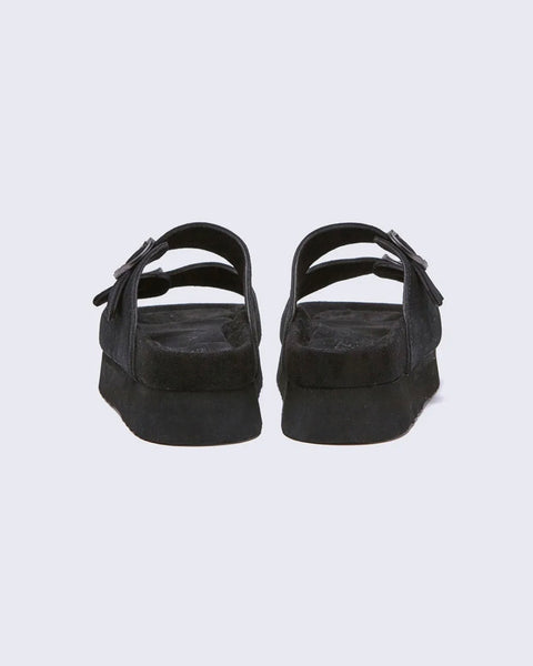[OTZ] Toffee Star Platform Sandals | 復古星星刺繡厚底麵包拖鞋