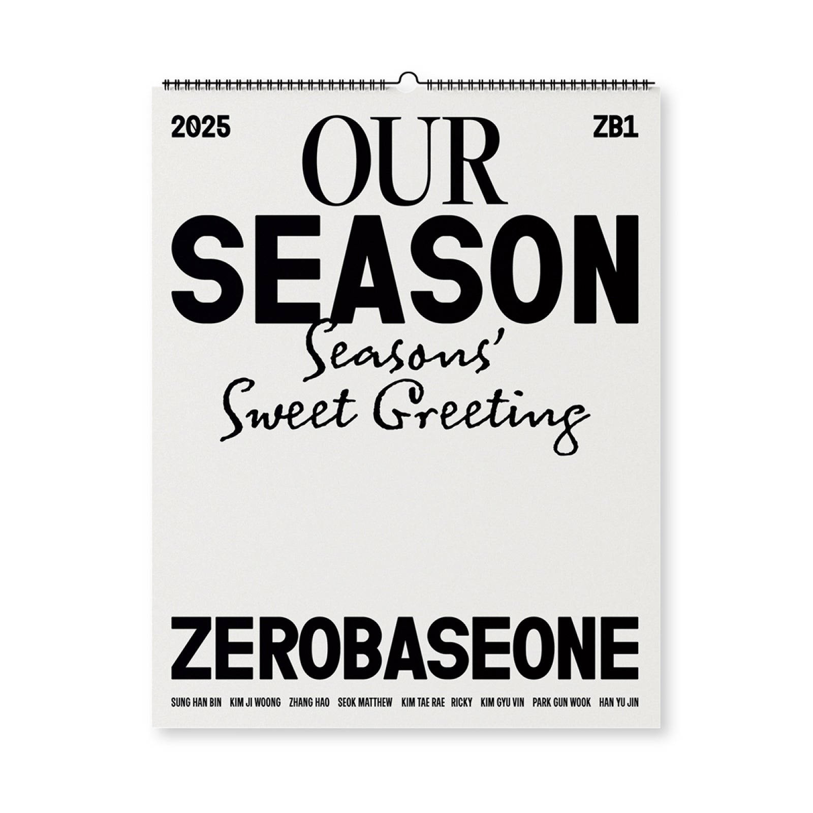 ZEROBASEONE - 2025 SEASON’S GREETINGS [OUR Season] (Calendar Ver.)