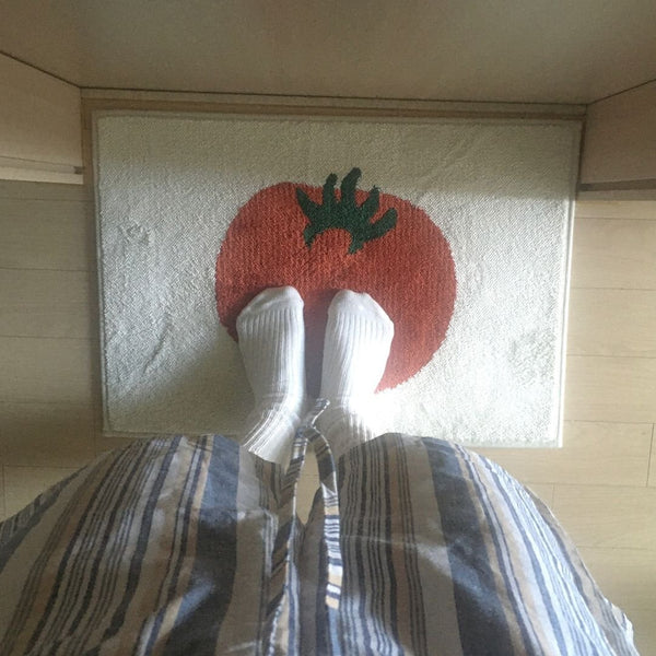 [maatila] Jacquard Mat Morning Tomato