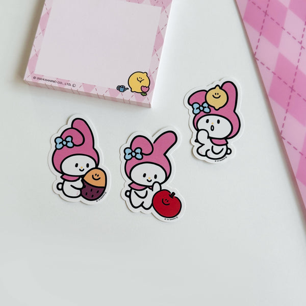 ♡ second morning × sanrio characters ♡ Die-cut Removable Sticker Set