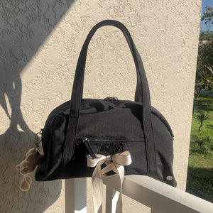 [ovuni] DAILY RIBBON GYM BAG (BLACK)