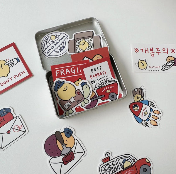 [second morning] SEMO Post Tin Case Sticker Pack (20ea)