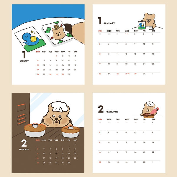 [YOUNG FOREST] 2025 Desk Calendar