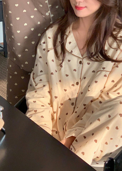 [Juuneedu] Heart Berry Peach Napping Pyjamas