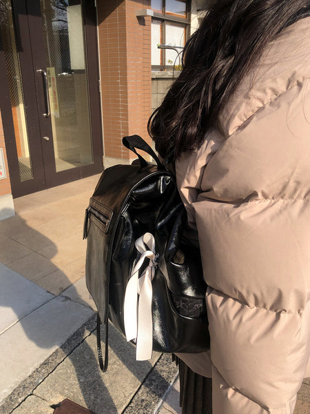 [ovuni] CLASSIC BOW BACKPACK BLACK