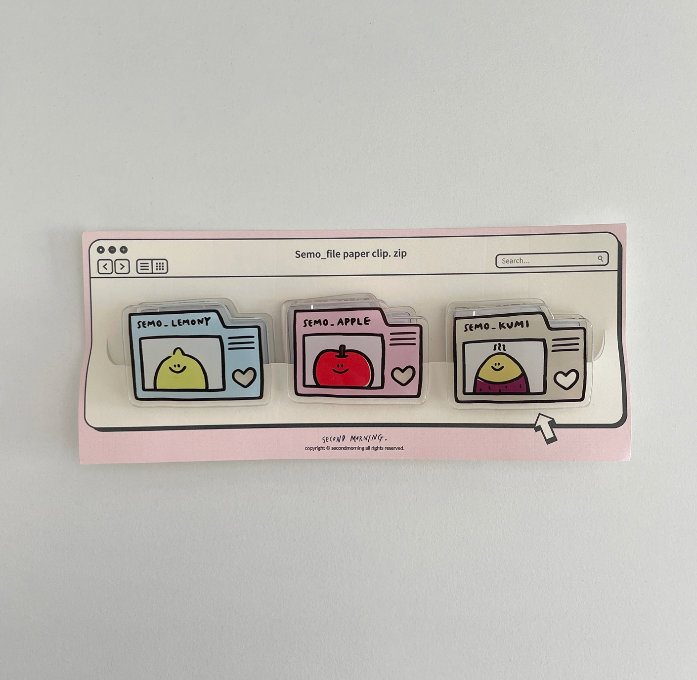 [second morning] Semo File Paper Clip Set