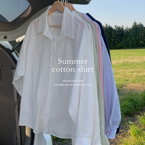 [Feelings] Summer Boy Fit Washing Shirt