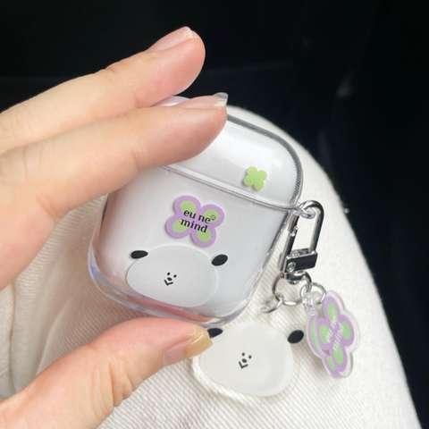 [eune mind] Clear Hard Airpods Case