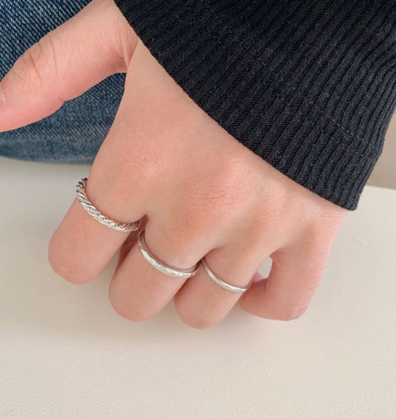 [SOYE PI-NE] Twisted Layered Thread Ring Set (6P)