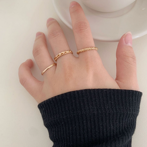 [SOYE PI-NE] Twisted Layered Thread Ring Set (6P)