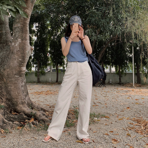 [SLOWAND] # SLOWMADE Today Air Summer Wide Pants