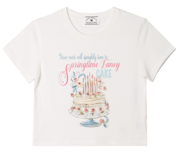 [Dimanche] DIMANCHE CAKE CROP T-SHIRT